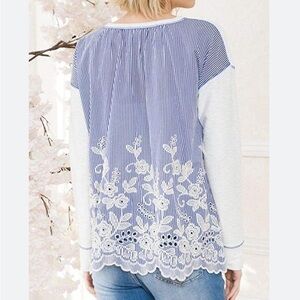 Mystree - Top - Off White Blue